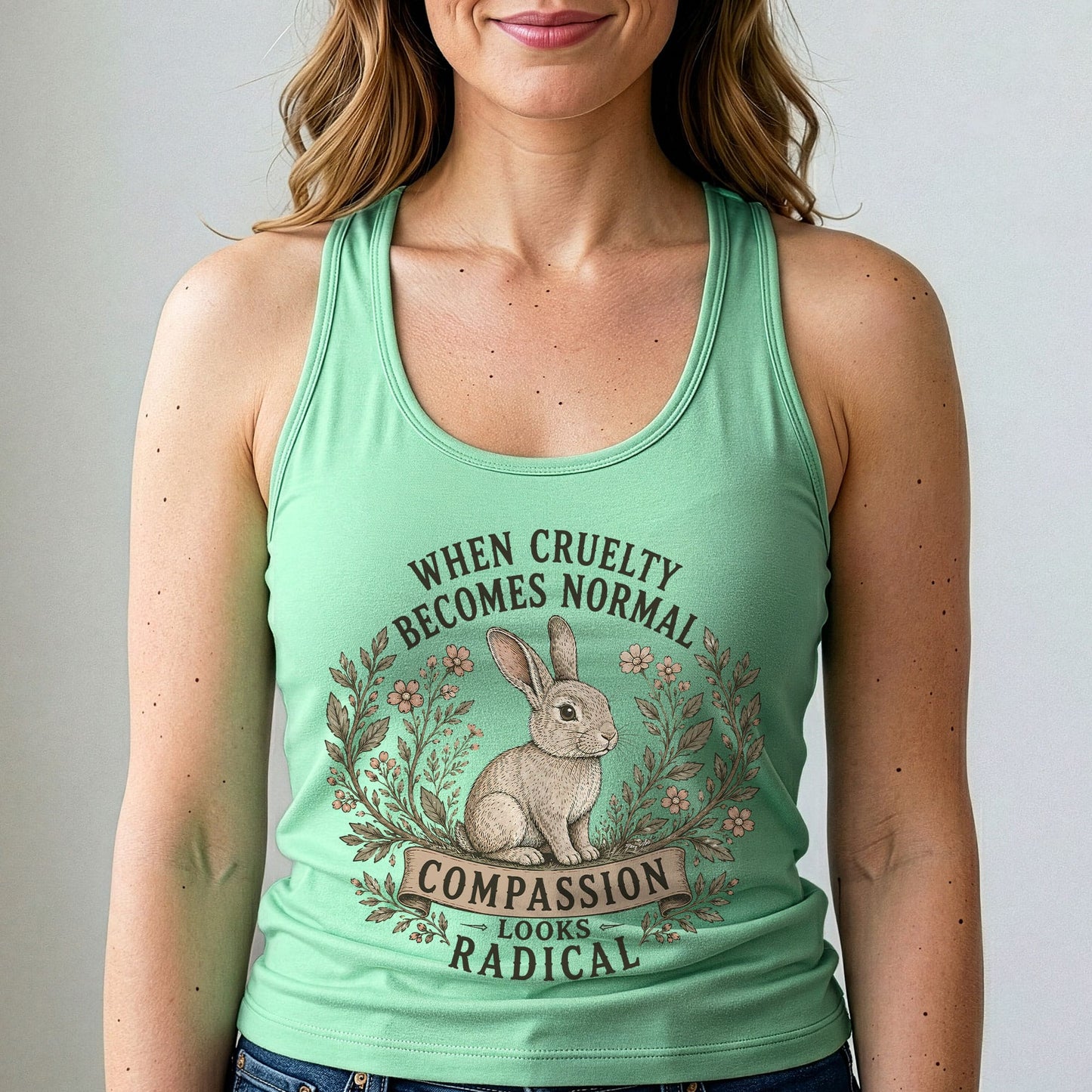 Compassion Looks Radical Vegan Tank Top