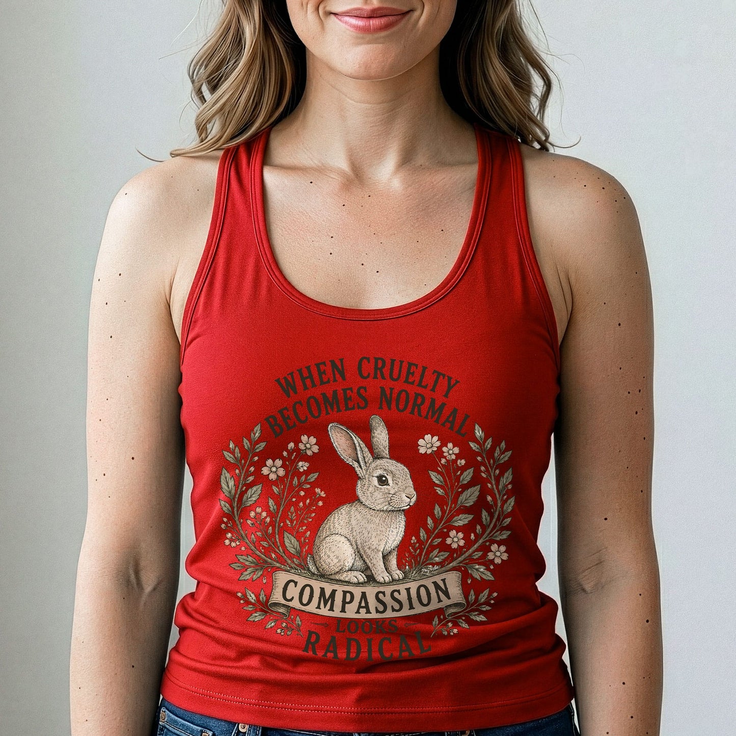 Compassion Looks Radical Vegan Tank Top