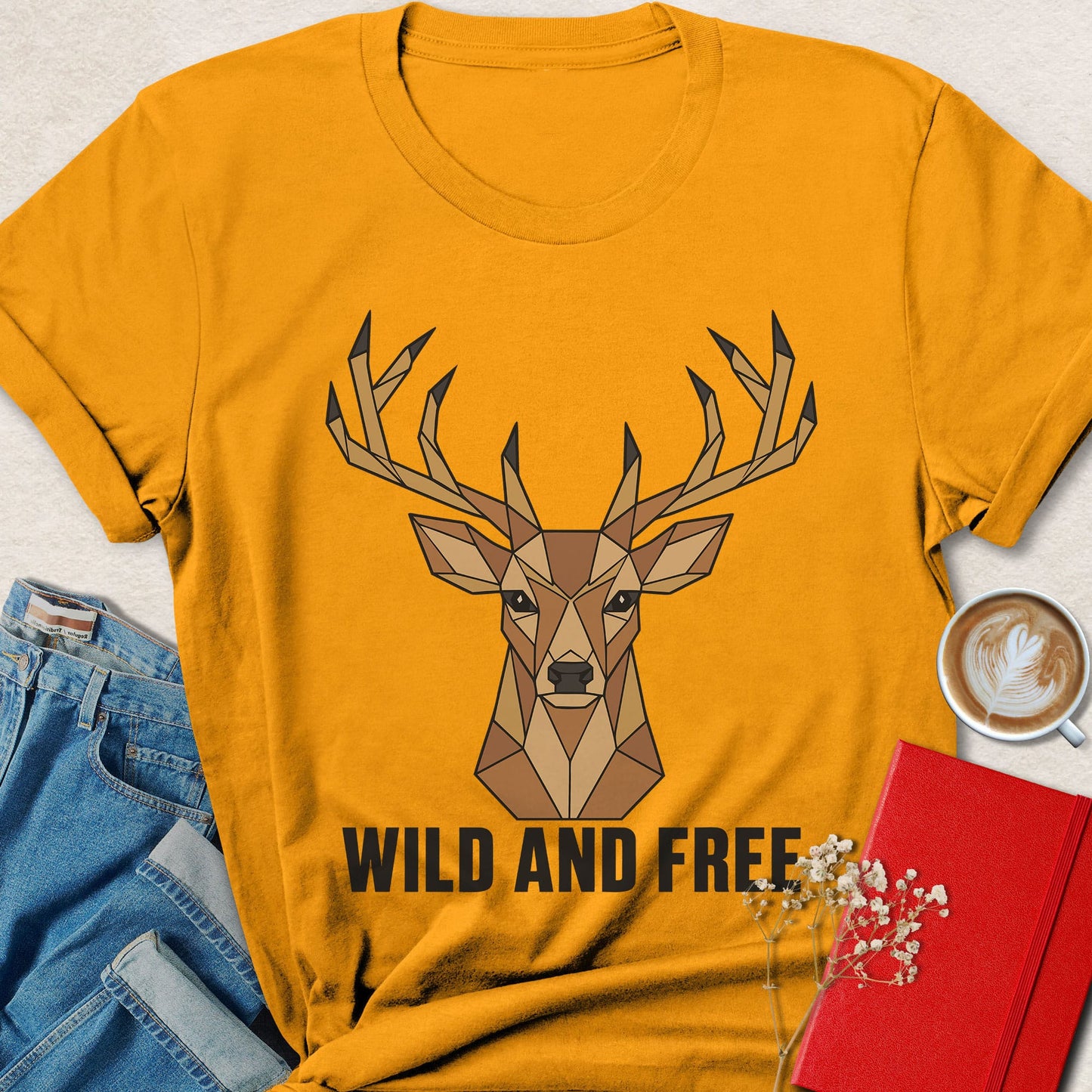 Wild and Free Graphic Deer T-Shirt