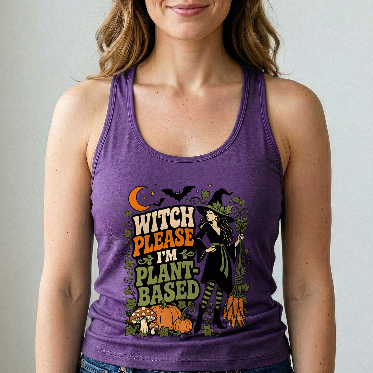 Witch Please Vegan Halloween - Women's Tank Top