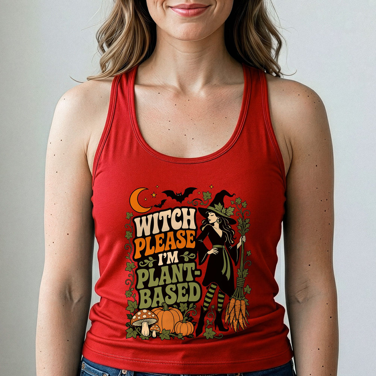 Witch Please Vegan Halloween - Women's Tank Top