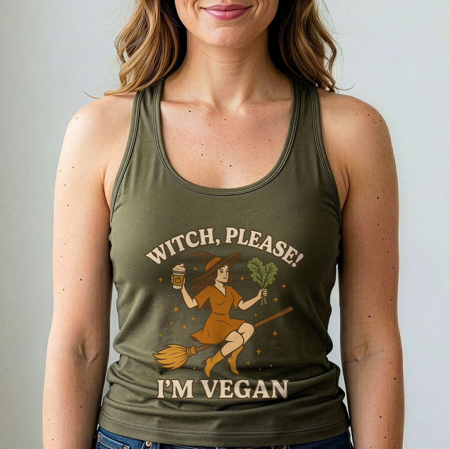 Witch Please Im Vegan Tank Top
